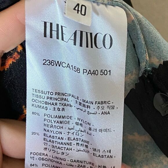 NWT The Attico Mini Black Shirt Dress Tiger Abstract Patterned 970€ Size S - Picture 17 of 17